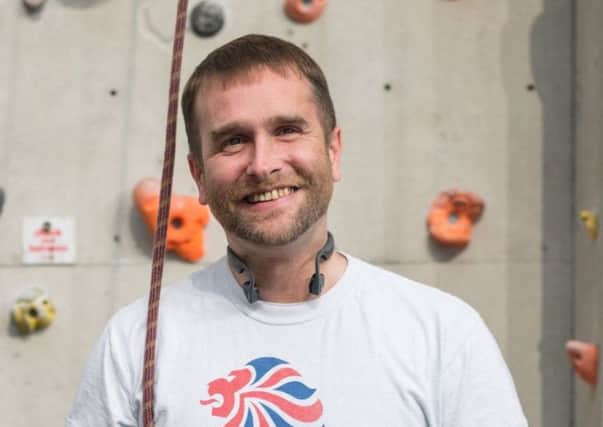 Garry Cowan is training to become the UK's best blind paraclimber