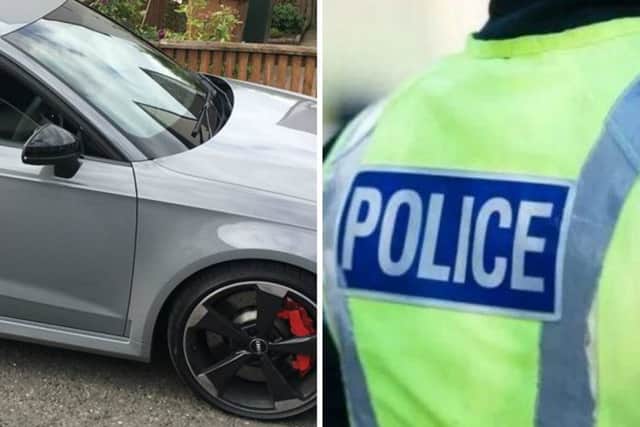 Thieves broke into the Edinburgh home overnight before taking the Audi car