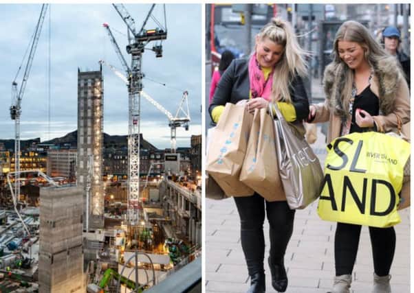 The shopping part of the new St James Quarter is expected to open next October.