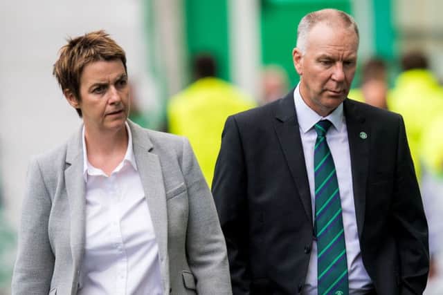 Leeann Dempster and George Craig are working towards compiling a shortlist of candidates for Hibs head coach