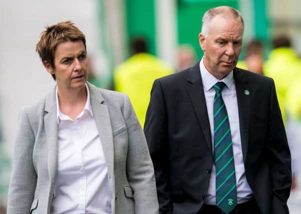 Leeann Dempster and George Craig are working towards compiling a shortlist of candidates for Hibs head coach