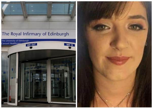 Amanda Cox died at the Royal Infirmary of Edinburgh after a frantic 7-hour search. Picture: SWNS/Contributed