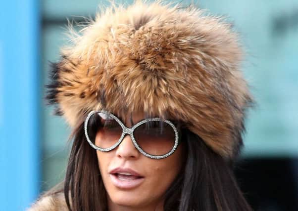 Katie Price. Picture: Andrew Matthews/PA Wire