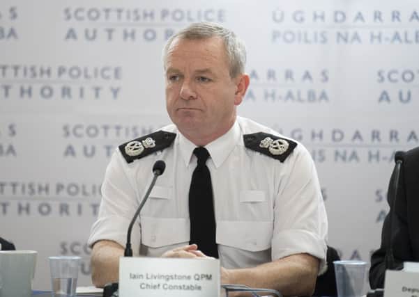 Iain Livingstone, Chief Constable of Police Scotland. Pic: John Devlin