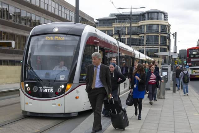 The case for extending the tram line to Leith may be less risk-free than has been suggested. Picture: Ian Rutherford