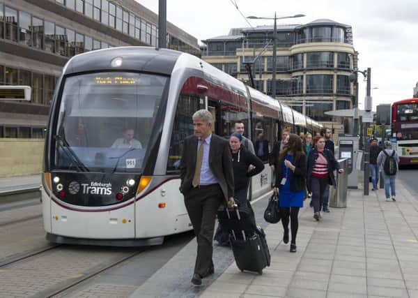 The case for extending the tram line to Leith may be less risk-free than has been suggested. Picture: Ian Rutherford