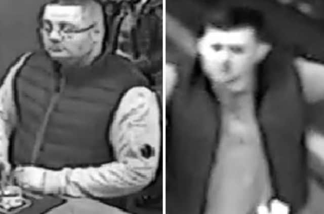Police wish to speak with the men pictured.
