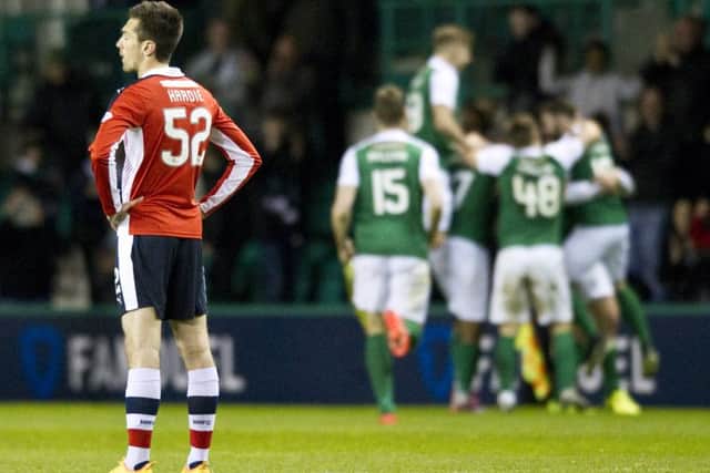 Hibs netted a last-minute winner on Raith Rovers' last trip to Easter Road. Picture: SNS