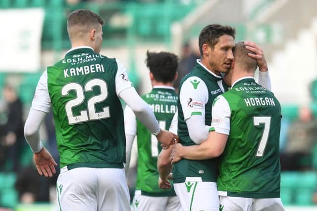 Hibs moved into the Scottish Cup quarter-finals last weekend. Pic: SNS