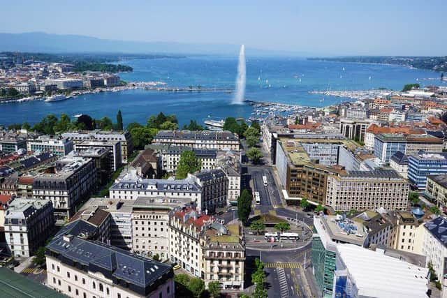 Geneva has long been renowned for its cleanliness and is located close to the Alps. It is ranked joint 3rd with Geneva. Pic: Shutterstock