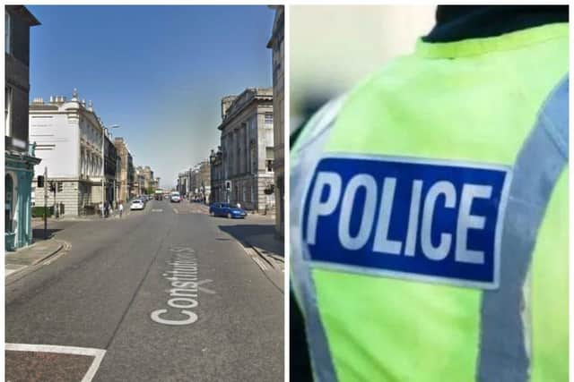The attack happened in Leith. Pic: Google Maps/Police Scotland