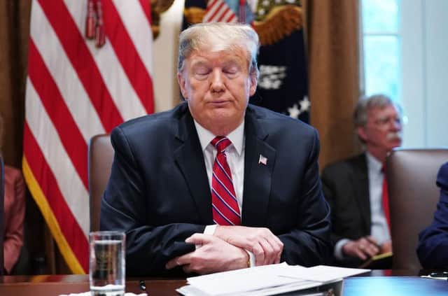 US President Donald Trump speaks during a cabinet meeting in the Cabinet Room of the White House in Washington, DC on February 12, 2019. Pic: MANDEL NGAN / AFP)MANDEL NGAN/AFP/Getty Images