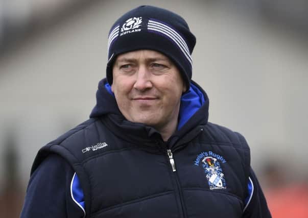 Heriot's head coach Phil Smith takes his team to Jed-Forest