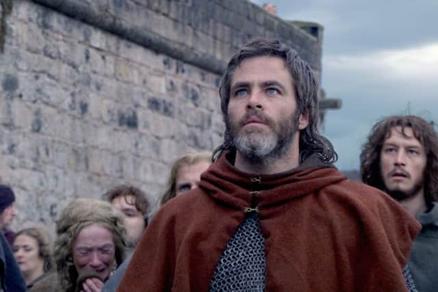 Filmed in Scotland, Outlaw King reunites director David Mackenzie (Hell or High Water) with star Chris Pine alongside Aaron Taylor-Johnson, Florence Pugh and Billy Howle.