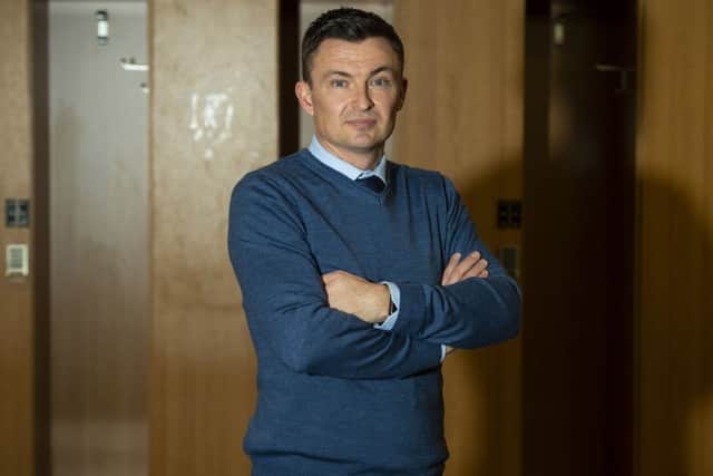 Paul Heckingbottom is unveiled as the new head coach of Hibernian. Picture: SNS/Ross MacDonald