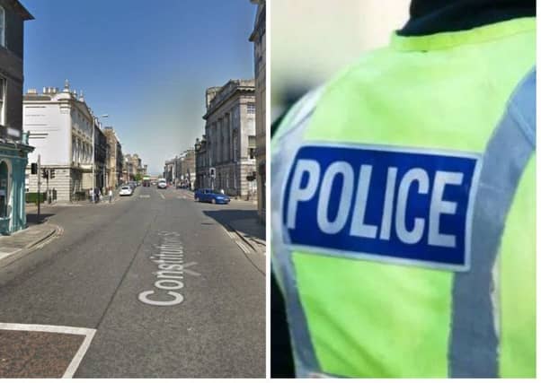 The incident took place in Constitution Street, Leith. Pic: Google Maps/Police Scotland