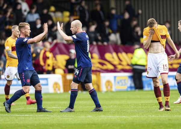 Hearts won on their last trip to Motherwell. Picture: SNS