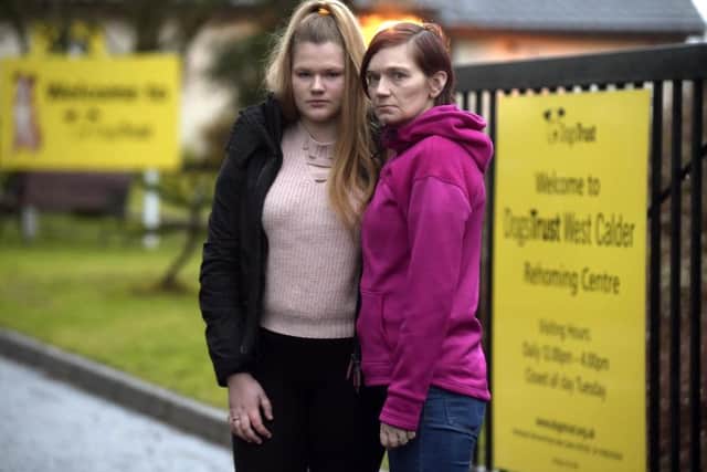 Margret and Arieann Lawrie have been left devastated after being told by the Dog's Trust that they will not be able to adopt the Border Collie.