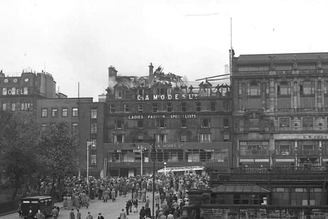 C & A Modes was destroyed by fire in November 1955. The store was later rebuilt but closed in the early 2000s.