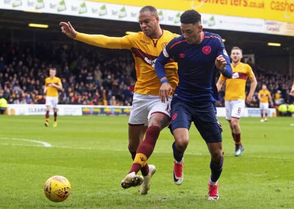 Sean Clare is finding his feet at Hearts. Pic: SNS