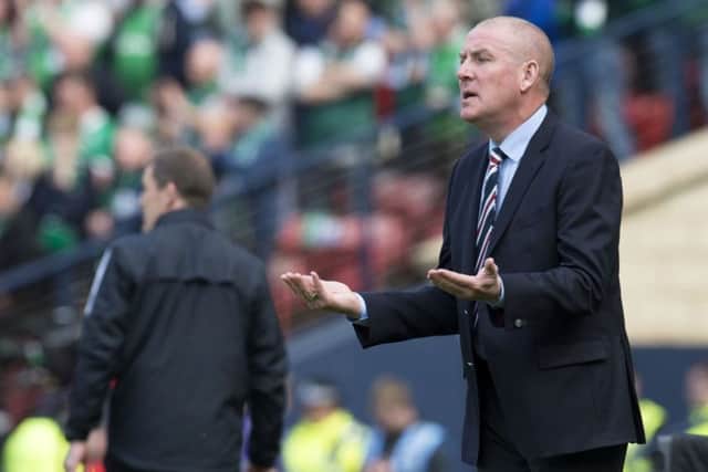 Mark Warburton believes Rangers should have beaten Hibs in the 2016 Scottish Cup final. Picture: SNS Group
