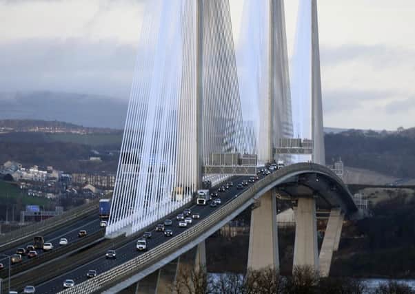 Heavy delays are expected next month north of the Queensferry Crossing. Picture: Lisa Ferguson