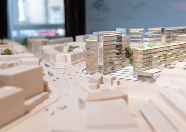A model of the plans for the site.