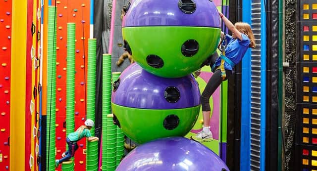 Kids love the exciting and colourful climbing walls at Ratho