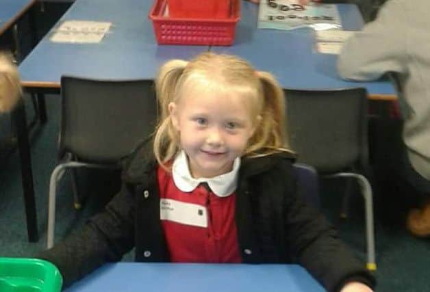 Murder victim Alesha MacPhail, 6, whose body was discovered in woodlands near her grandparents home on the Isle of Bute.