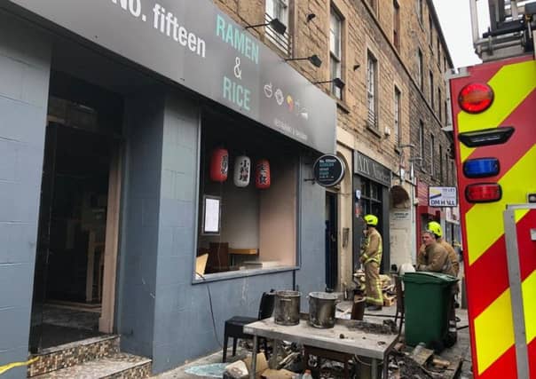 The scene outside Ramen and Rice. Pic: Lisa Ferguson