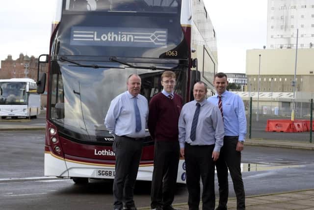 Lothian employees 

David McCallum, Liam Paton, Robert Donald and Sam Flynn have been testing the buses on the streets of Edinburgh.
