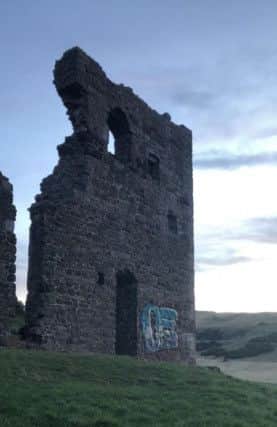 The graffiti on St Anthony's Chapel. Pic: Nathan Charles