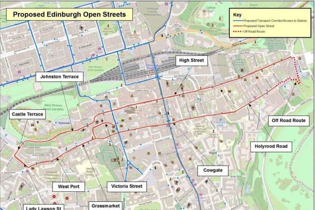 The loop will trace a route through the historic heart of Edinburgh taking in the Royal Mile, Holyrood and Lothian Road.