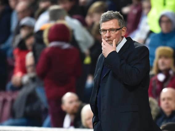 Craig Levein cut a frustrated figure on the sidelines.