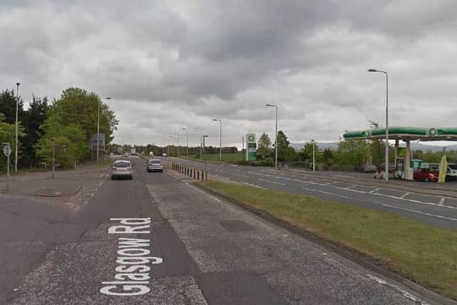 Long queues have been reported this morning on the A8 near Edinburgh Airport due to a lane closure. Picture: Google Street View