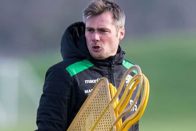 Hibs assistant manager Robbie Stockdale is enjoying working at East Mains, impressed by the club's facilities and ambition