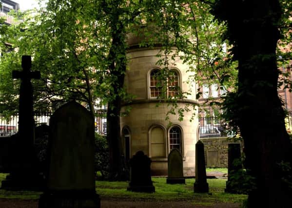 The incident occurred in the St Cuthbert's kirkyard off Lothian Road. Picture: TSPL