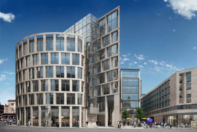 A former artist impression for a  four-acre mixed-use development site.