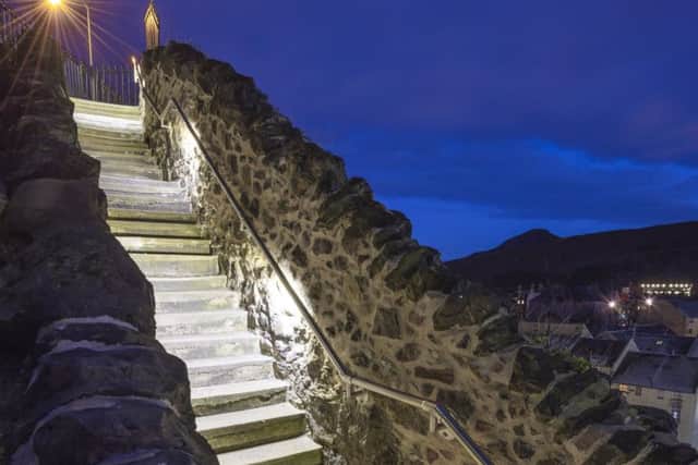 Jacob's Ladder reopens after refurbishment by Edinburgh World Heritage. Picture: Tom Duffin