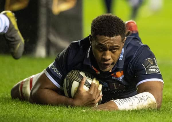 Viliame Mata has signed a new contract with Edinburgh. Pic: SNS