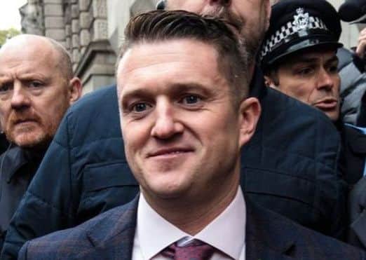 Tommy Robinson has been banned from Facebook and Instagram. Picture: Getty Images