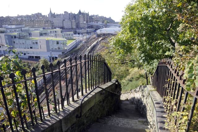 The stairs, which link Regent Road to New Street, in 2012. Pic: Greg Macvean