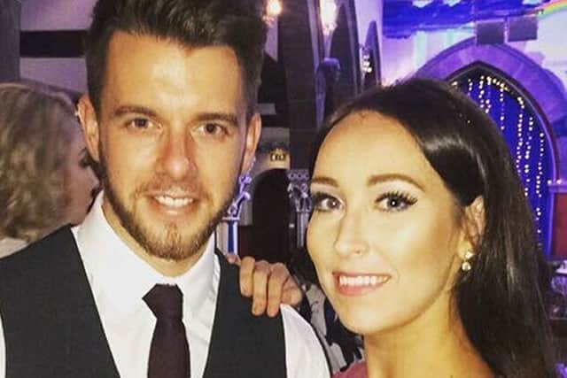 Kirsty Maxwell  with her husband Adam Maxwell. Pic: PA