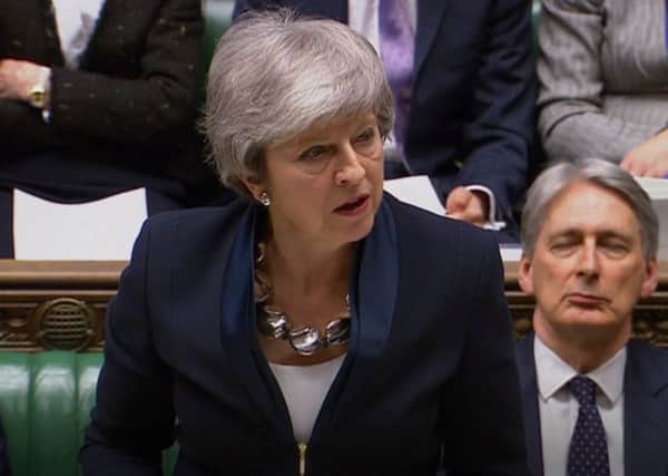 Prime Minister Theresa May announces that MPs will be allowed a vote on delaying the March 29 Brexit departure date. Picture: PA