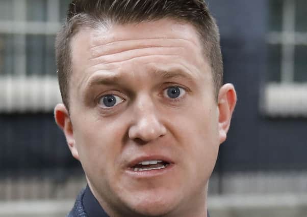 Stephen Yaxley-Lennon, aka Tommy Robinson, may end up in the European Parliament. (Getty Images)
