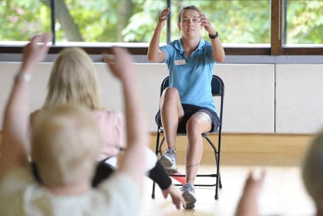 Launch of Movement for Memories, a new physical activity programme to support people living with dementia at the Royal Commonwealth Pool.
Pic: Neil Hanna