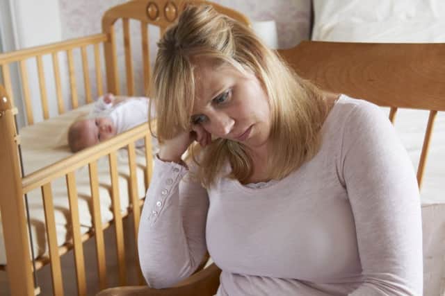 Post-natal depression can strike many new mothers