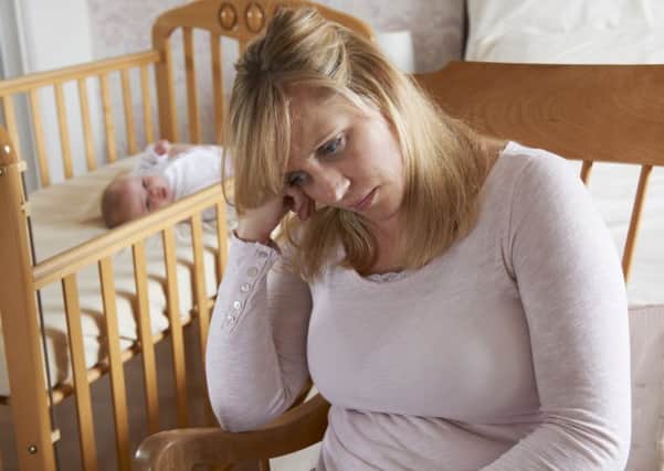 Post-natal depression can strike many new mothers