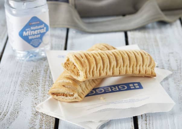 Greggs vegan sausage roll. Photo credit should read: Greggs/PA Wire
.