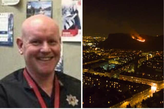 Firefighters spent over 15 hours tackling the blaze on Salisbury Crags